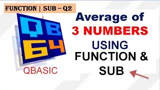 AVERAGE OF 3 NUMBERS - Q2 | FUNCTION | SUB || #makeeasy