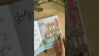 july 2024 bullet journal flip through 🌺 bullet journal inspiration for beginners - full setup on yt