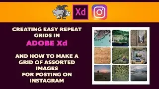 How to Use Adobe Xd to make a Repeat Grid and make an Instagram post