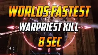 WORLDS FASTEST WARPRIEST KILL! [8s]