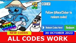 *NEW UPDATE CODES* [UNIVERSES UPDATE] Race Clicker ROBLOX | ALL CODES | 30 OCTOBER 2023