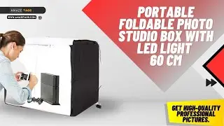 Portable Foldable Photo Studio Box with LED Light 60 CM