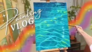 My Largest Oil Painting This Year | Water Painting Art Vlog