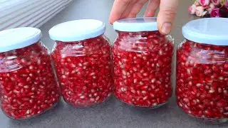 We eat Pomegranates all year round! 2 ways to keep pomegranate fresh for 12 months!