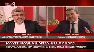 Kayıt Başlasın  | 08 Mayıs 2023  Konuk= Ali  ÖZKAYA - AK PARTİ Afyon Milletvekili