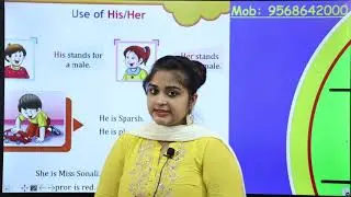 Use of He/She | English Grammar for U.K.G. kids | Fun Learning with animations