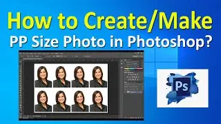 How to Make PP Size Photo in Photoshop | How to Create Passport Size Photo in Photoshop | ADINAF