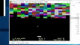 How to open Breakout in Turbo Pascal.