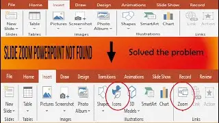 How to Fix Slide zoom & Insert Icons Missing in PowerPoint