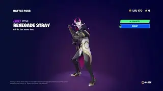 Fortnite RENEGADE STRAY Skin Preview !!! 😱