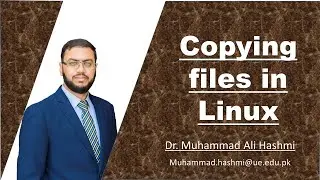 Linux Tutorial 05 | Copying in Linux while Excluding some Files | Dr M A Hashmi