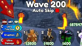 😱RECHING 200 WAVE WITH NEW ABILITES🔥 IN ENDLESS MODE Toilet Tower Defense | EP 73 PART 2 Roblox