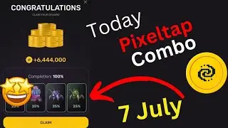 7 July Today Pixeltap Daily Combo | Pixel Tap by Pixelverse Combo Card