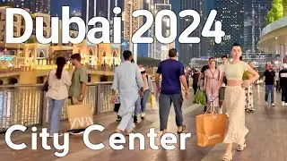 Dubai [4K] Amazing City Center, Downtown Dubai Walking Tour 🇦🇪