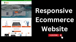 Full Responsive  Ecommerce Website With HTML CSS JavaScript