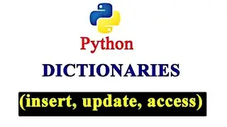 Dictionary Basic Operations   Insert   Access   Python 2   Python 3 1