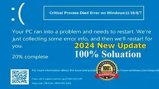 How To Fix Critical Process Died Blue Screen Error On Windows 11/10/8.1/7