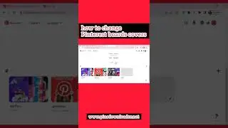 how to change Pinterest board cover 2023/update  boards cover/ change pinterest board cover image