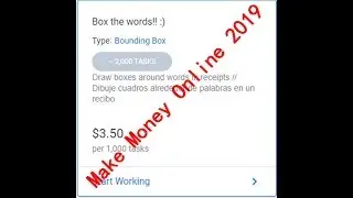 Make Money online 2019 with Hivemicro Job Box The Word rate 3.5$