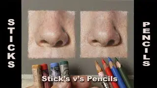 Pastels: SKIN TONE Study | Sticks V's Pencils...  Exploring SKIN TONES using easy to follow stages