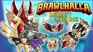 Brawlhalla Royalty • Weapons + UI Theme + More!! EPIC Mod Pack • 1v1 Gameplay