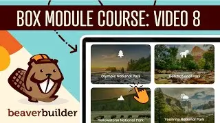 Beaver Builder Box Module: Cards National Parks Themed Demo [Video #8]