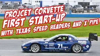 C5 Corvette with Texas Speed and Performance long-tube headers and X-pipe