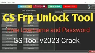 GS Tool v2023 Download Free Username and Password | GS Frp tool | gs unlock tool | gs tool crack |