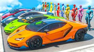 POWER RANGERS Collection SuperCars Challenge Overcome Obstacles on the Sea Ramp #875