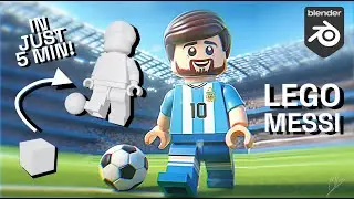 Creating a LEGO Character in Blender | Messi