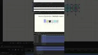 Bounce Expression on multiple layers | Adobe After Effects Tutorial