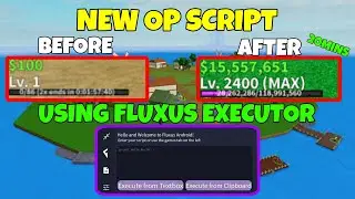 BLOX FRUIT INSTANT MAX LEVEL SCRIPT & USING FLUXUS EXECUTOR