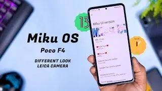 A Different Ui look on Miku OS for Poco F4, Leica camera, Smooth Animation