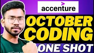 Accenture Coding Assessment Questions🔥| Latest Accenture October Coding Questions 2024-25