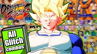 ALL INSANE Glitch Combos in DBFZ!!!