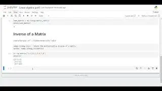 Data Science using Python - Linear Algebra | Part 1