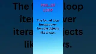 For...of Loop in JavaScript