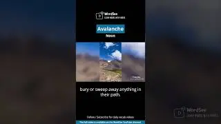 Learn the word avalanche in one minute - Improve your English vocabulary with real world examples