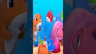 Five Little Sharks #shorts #sharks #numberssong #count #ytshorts