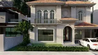 futuristic housing project | Villa 3D Animation | classical architecture