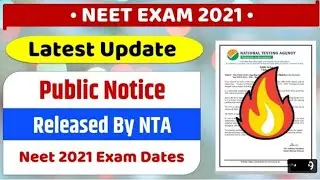 NEET 2021 LATEST NEWS TODAY | neet 2021 Postponed | neet 2021 Exam date | neet latest news | nta