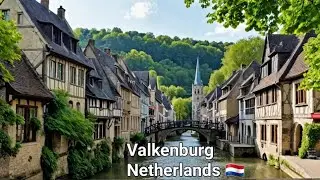 Wonders of The Netherlands Beautiful Place Walking tour - 4K✨️ #valkenburg City 🏰🌷| ZOOL TRAVELING