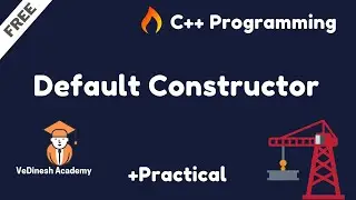 Default Constructor in C++ | C++ Tutorial for Beginners