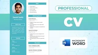 How to Create CV in MS Word | Professional Resume | Doctor CV