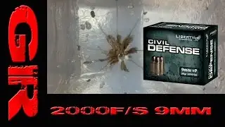 Gel Test - Liberty Civil Defense 9mm 50gr Lead-Free Hollow Point