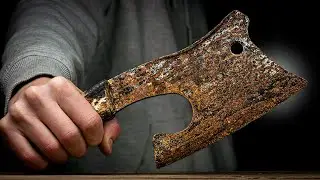 Restoring an Antique Rusty Meat Cleaver