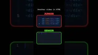 Which one you are Junior or Senior Developer #html #css #webdevelopment #shorts #junior #senior #js