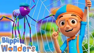 Blippi Learns About Spider Webs! - Blippi Wonders | Fun and Educational Cartoons For Kids