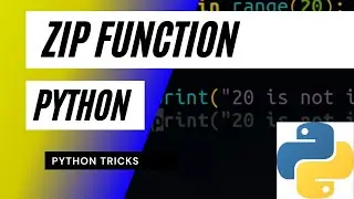 How to use zip function in python Tutorial | zip Python