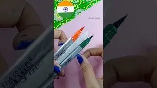 Indian Flag Drawing 🇮🇳 | Independence Day #shorts #short #viral